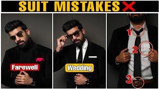 Suit Mistakes*CORRECT WAY To wear Suit* Black Suit| Men Suits| How to Wear a Suit | Suit Fitting