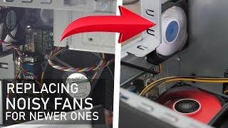 Replacing NOISY PC Fans on that Packard Bell Imedia Windows XP Machine