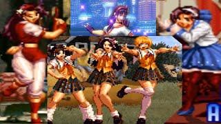 KOF Athena Asamiya 94~XV Appearance Scenes Provocation Victory Pose Collection