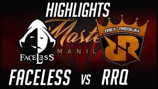 Faceless vs Rex Regum Qeon The Manila Masters SEA Highlights Dota 2 by Time 2 Dota #dota2