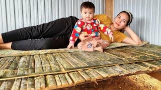 Make a new bed from bamboo, care for and keep your baby warm this winter | Nguyễn Thị Kiều