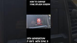 How to Change your F-150 Splash Screen! #fordf150raptor