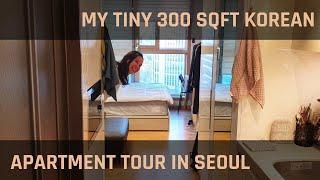 My Tiny 300 sqft Korean Studio Apartment Tour in Seoul