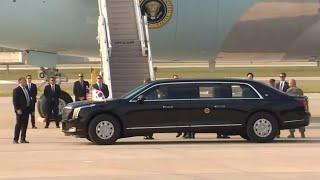 Motorcade of US President Biden Right after get off Air Force One