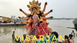 DURGA VISARJAN 2024|MA DURGA IDOL IMMERSION IN KOLKATA BABUGHAT|DURGA PUJA VISARJAN 2024