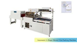 Automatic L-Shape Shrink Film Wrapping Packing Machine/Hot Tunnel Transparent Film Shrinking Machine