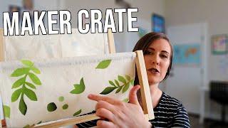 Unboxing Maker Crate March 2020 - Stenciled Book Holder