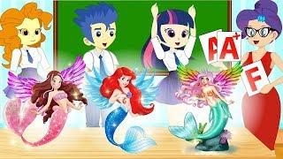 Equestria Girls Kids School cheatting Makeup Contest In Class Animation Collection