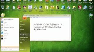 Stop On Screen Keyboard To Appear On Windows Boot Up