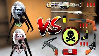 Using All New Weapons To Kill Spider Mom in Granny 1 2 3 All Remake Games