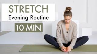 10 Min Evening Stretch Routine | Release Tension and Stress