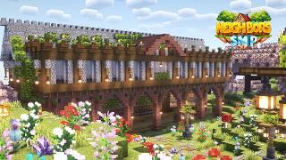 Building a Cute Super Smelter and Trading Hall | Minecraft Survival | Neighbors SMP #6