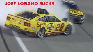 Wrecking Joey Logano on every track in NASCAR Heat 5