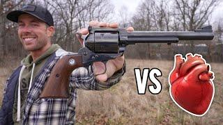 The World's Most Iconic Handgun Caliber??? (vs Human Heart)