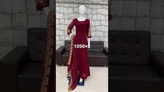 Embroidery work+sequence work  Georgette Anarkali suit, 1050+$ cod not available whatsapp 7993875493