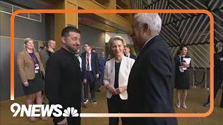 Zelenskyy meets EU leaders at summit