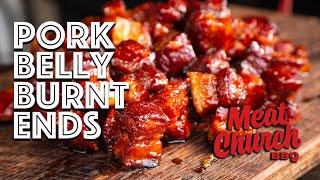 Peach Habanero Pork Belly Burnt Ends