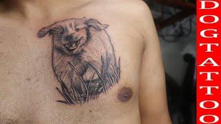 Best tattoo studio in jaipur - dog tattoo done by xpose tattoos jaipur