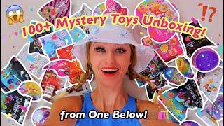 UNBOXING 100+ MYSTERY TOYS AND BLIND BAGS FROM ONE BELOW!! (OUR BIGGEST HAUL YET!🫢)