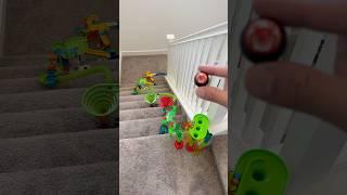 EPIC LONG MARBLE RUN ON STAIRS #marblerun #satisfying #satisfyingvideo #asmr #asmrsounds #vtech