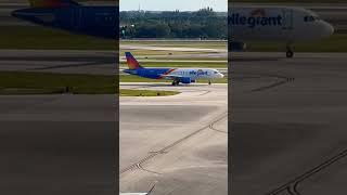 Allegiant airlines Airbus A319 taxing west palm beach ️ #aviationchannel #planespotting