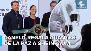 “Canelo” Álvarez acude a la mañanera de Sheinbaum a hacer este anuncio