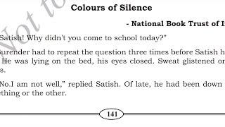 Colours of Silence Poem in Hindi Line by Line Explanation SSLC Class 10