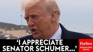 FULL GAGGLE: Trump Has Rare Kind Words For Chuck Schumer After Senate Passes CR, Shutdown Averted