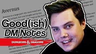 Reading My Good(ish) DM Notes (AKA, How I write my games)