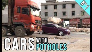 Cars Hitting MASSIVE Potholes (#1)