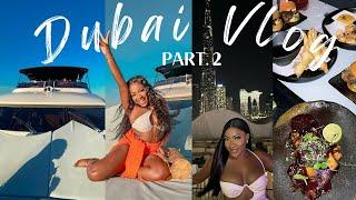 Dubai Vlog 2022 ! YACHT TOUR, BURJ KHALIFA FIRE WORKS, ATLANTIS WATERPARK, PARTYING & MORE