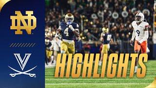 Highlights vs Virginia | Notre Dame Football