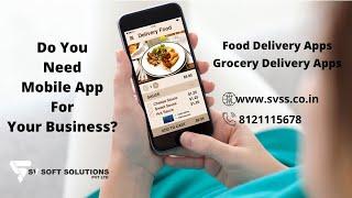 Food Delivery App Development | Grocery Delivery App Development | SV Soft Solutons Pvt. Ltd.