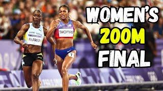 Gabby Thomas vs Julien Alfred Women's 200m FINAL II 2024 Olympic Games Paris 2024