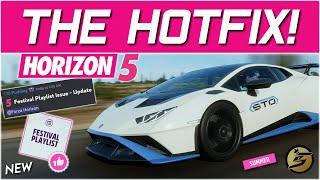 IMPORTANT UPDATE for the Forza Horizon 5 Festival Playlist HOTFIX