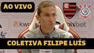 COLETIVA FILIPE LUIS AO VIVO - FLAMENGO X CORINTHIANS - SEMIFINAL COPA DO BRASIL 2024