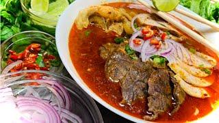 Vietnamese Spicy Beef Noodle Soup - Bun Bo Hue