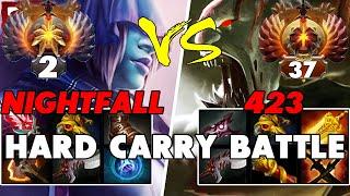 NIGHTFALL (PHANTOM ASSASSIN) vs 423 (LIFESTEALER) - Battle Of Hard Carry Dota 2 Players - Z Dota 2