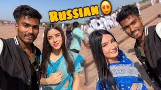 Kafi Time Baad Taj Mahal Prr Vlog Banaya  | Russian Girls Full Reaction  - Tiger Kirar Vlog