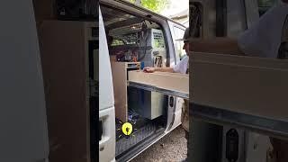 Woodwork Van tools storage plan