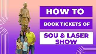 Statue of Unity Online Ticket Booking (2024) |Step by Step Guide|How to book SOU & Laser Show ticket