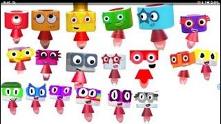 Numberblocks times tables sideways 1 to 19!