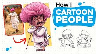 How to Draw Cartoon People? (from Reference) | Part 2