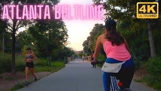 Atlanta Beltline Trail 4k Tour  Bike Ride