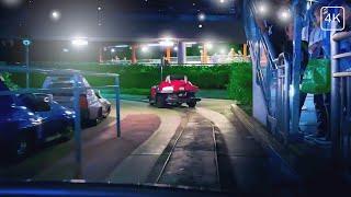  Out Of Gas On Autopia?! (We Got Stuck) | Night Time Ride! | Disneyland Ride POV | 4K