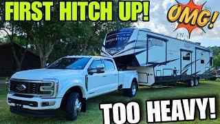 FIRST TOW! Using the Technology with the RV! 2024 F450 Platinum Powerstroke