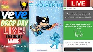 VeVe Drop Day LIVE - MARVEL Return of Wolverine #1 Digital Comics Collectibles NFT Drop! Good Luck!!