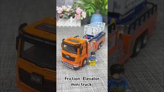 Automatic mini Friction Elevator Crane truck Rc construction transport #viralshorts #diecast #shorts