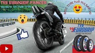 Best tyre for pulsar 220 | TVS PANCER tyre review #pulsar220 #pancer #eurogroup