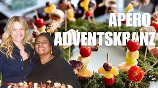 APÉRO-ADVENTSKRANZ - Vivi kocht mit Mel B #weihnachtsrezepte #apero